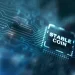 Digital image featuring the word stablecoin to accompany an article about algorithmic stablecoins.