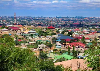 Colourful panorama of Accra, Ghana, used to accompany story about crypto usage in the country.